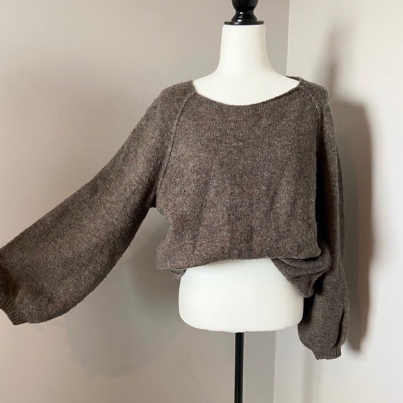 Wilfred Wool Blend Balloon Sleeve Sweater - Picture 2 of 7